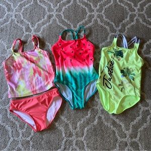 SOLD - Justice & Cat & Jack - Girls Swimsuit Bundle